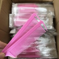 Ponytail With Comb Set Rainbow Rat Tail Combs Gab Xl Teeth Rattail Widetooth Thermal Braiding For Women Pink Fold