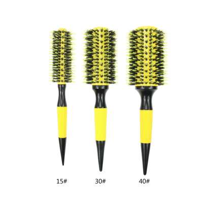 Amazon Hot Selling Korean Ceramic Hair Straightening Brush And Ceramic Hair Brush And Wooden Ceramic Hair Brush Wholesale