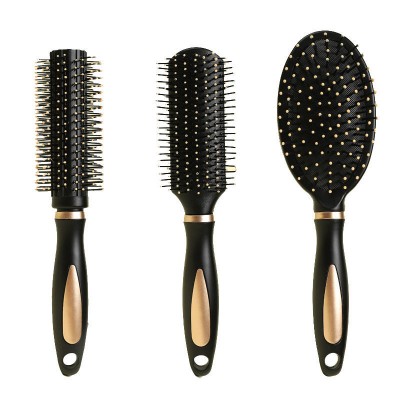 Hot Sell High QualityABS Plastic Professional Wholesale  Round Hair Straightening Brush Set