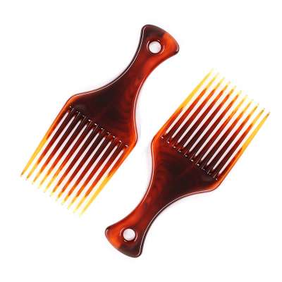 Wholesale Custom Colors Big Wide Tooth Plastic Hair Comb personalized Afro comb