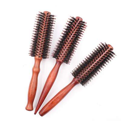 Hot selling 2020 wooden handle high temperature resistant natural boar bristle hair brush